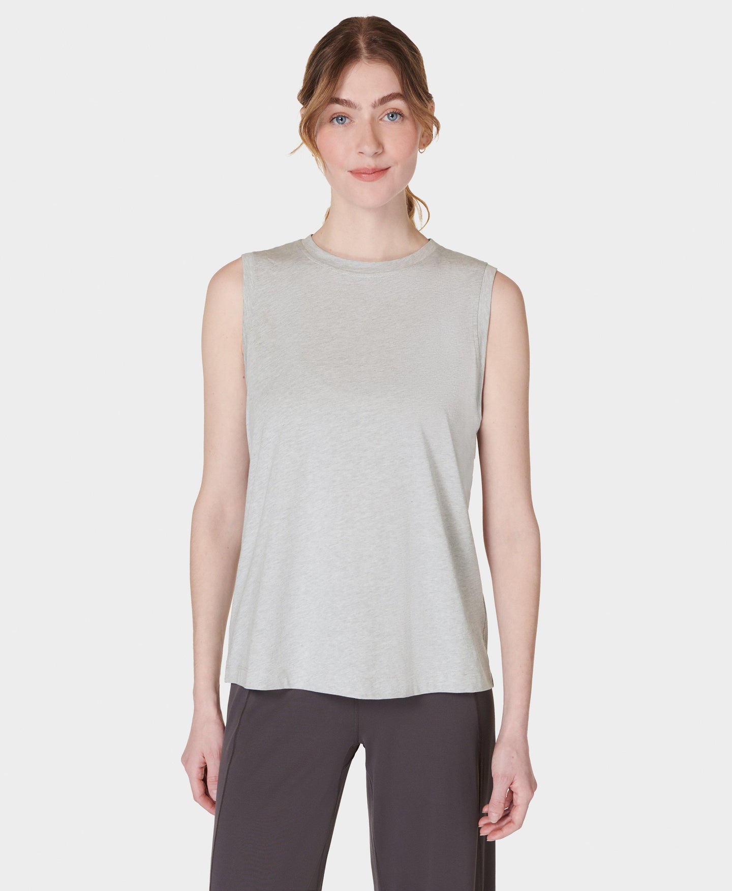 Essential Sleeveless Tank Sb9699b Light-Grey-Marl