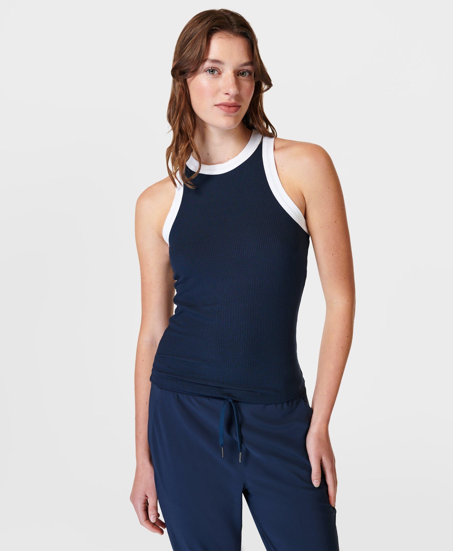 Harper Racer Tank Top Sb9700 Navy-Blue