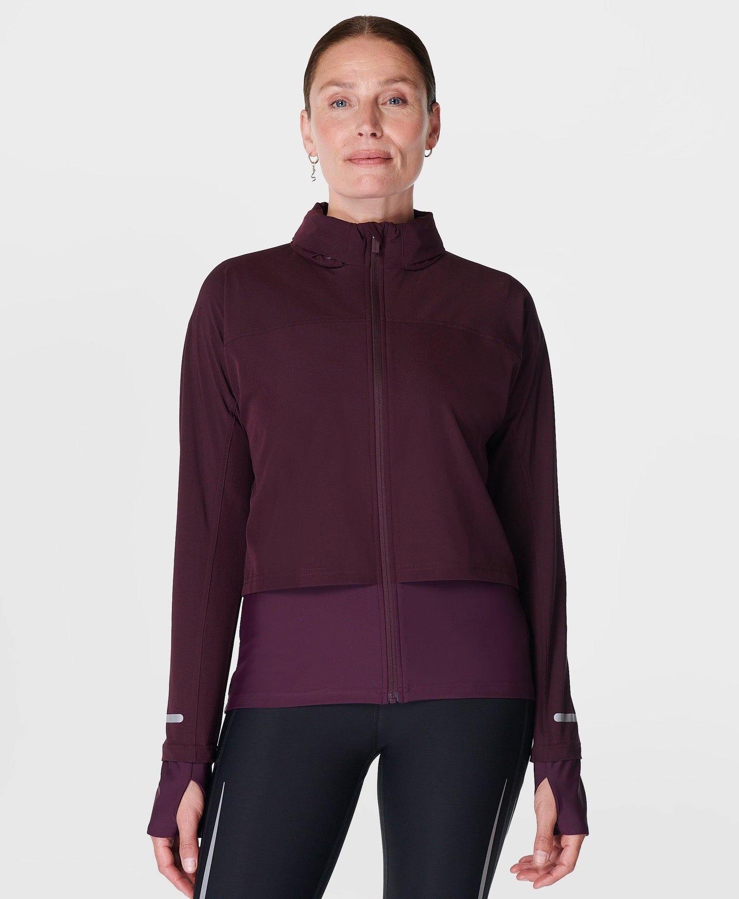 Fast Track Running Jacket Sb9712 Midnight-Cherry-Purp