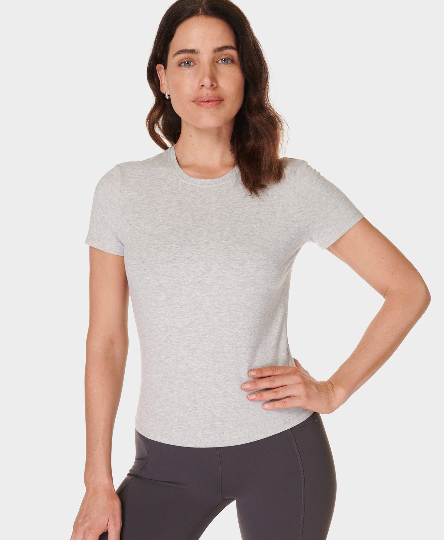 Essential Sculpt Short Sleeve Sb9778b Light-Grey-Marl