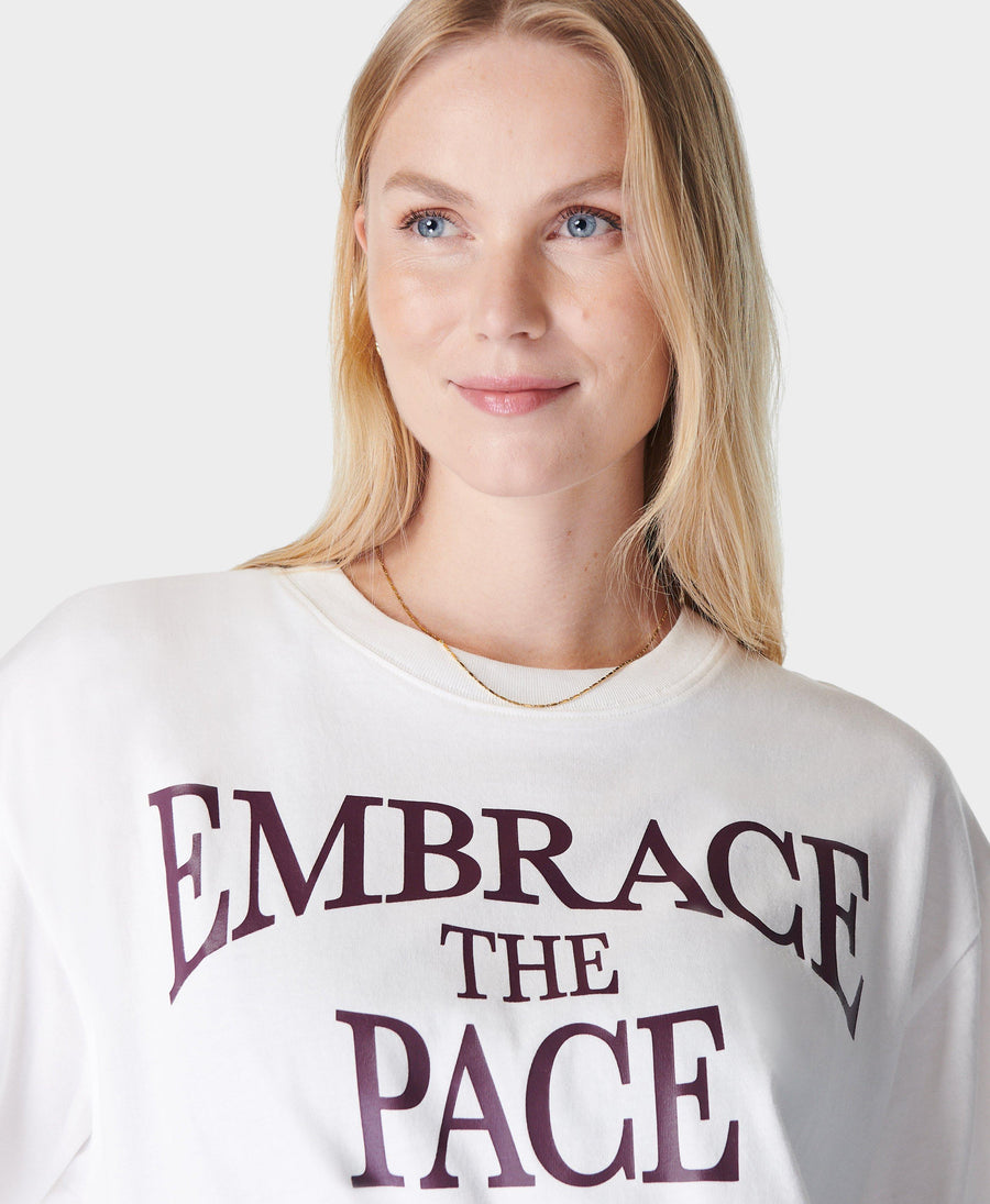 Embrace The Pace T-shirt Sb9782 White