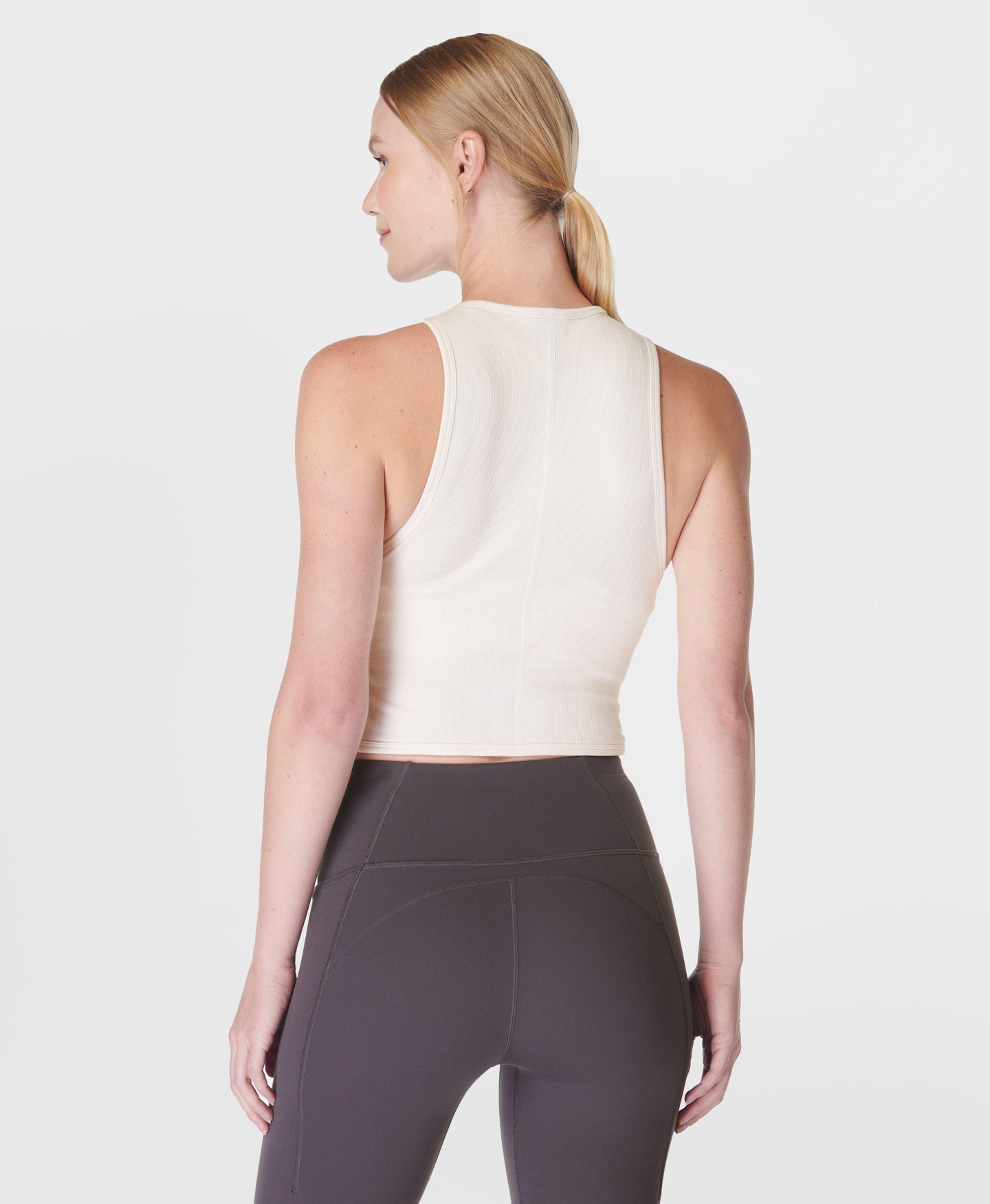 Mindful Seamless Wrap Tank Top Sb9788 Cloud-White