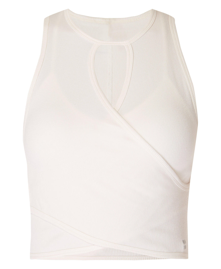 Mindful Seamless Wrap Tank Top Sb9788 Cloud-White