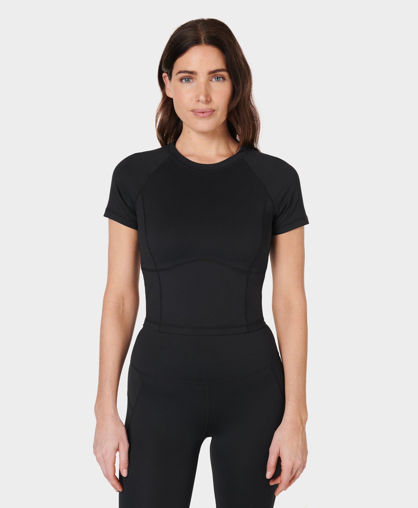 All Day Active Cropped T-shirt Sb9798 Black