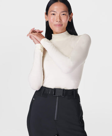 Merino Blend Turtle Neck Base Sb9811 Studio-White