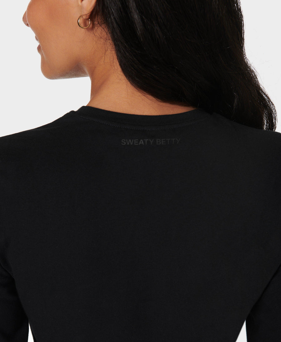 Essential Sculpt Long Sleeve T Sb9818 Black