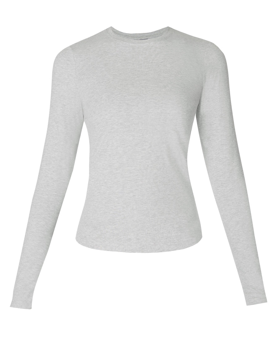 Essential Sculpt Long Sleeve T Sb9818b Light-Grey-Marl