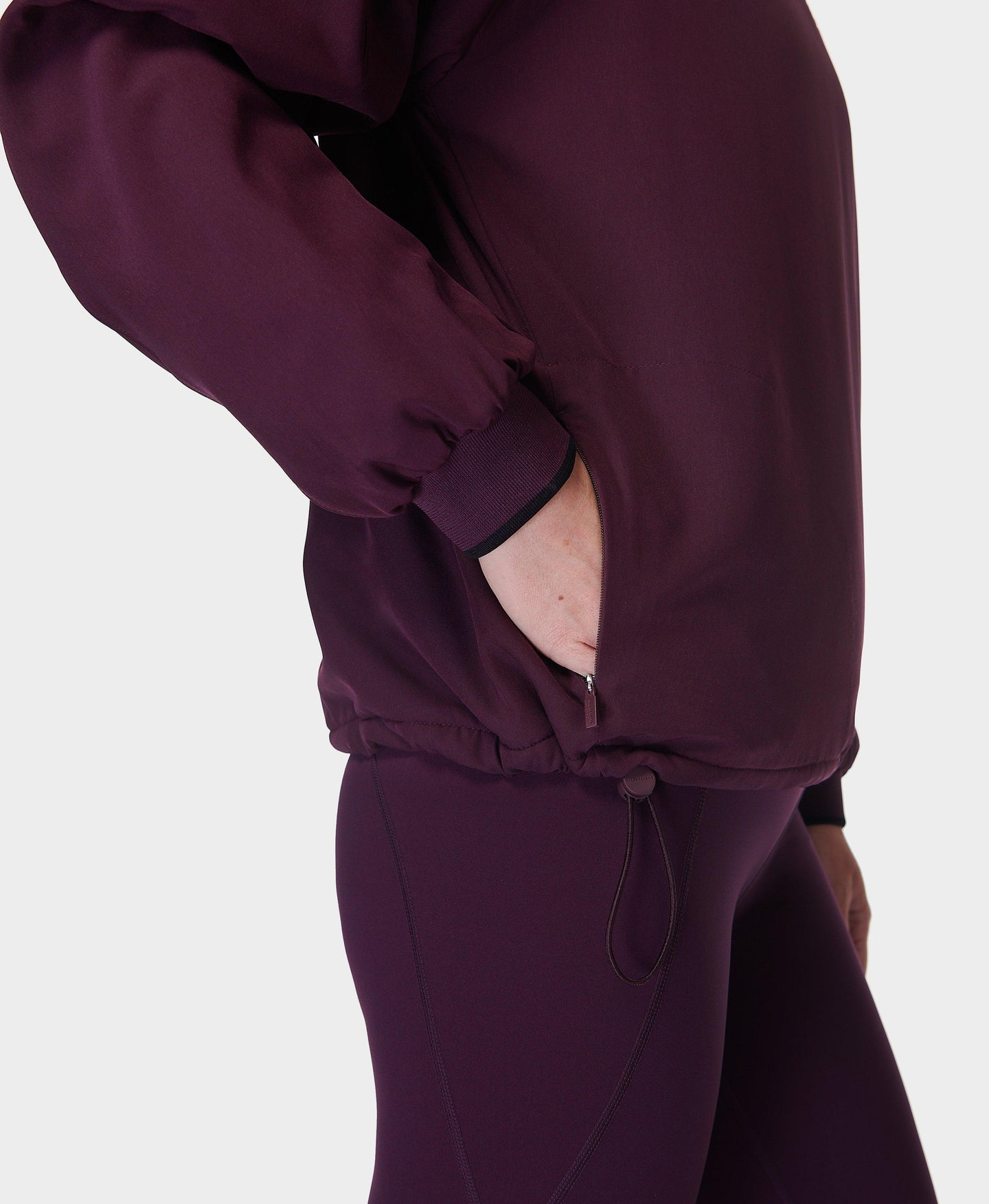 Fleece Lined Half Zip Sb9820 Midnight-Cherry-Purp