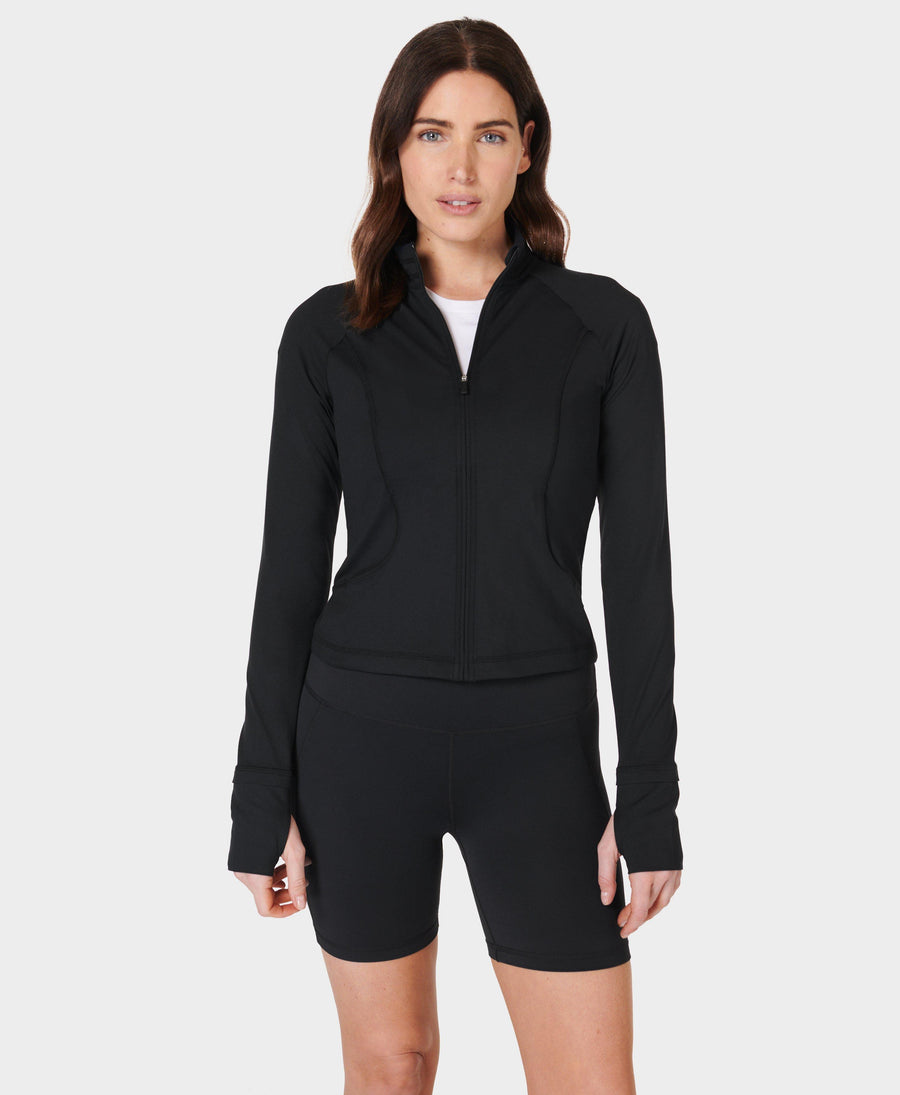 All Day Active Zip Up Sb9858 Black