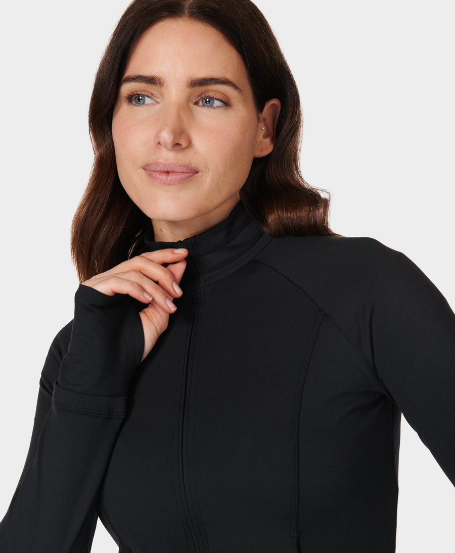 All Day Active Zip Up Sb9858 Black