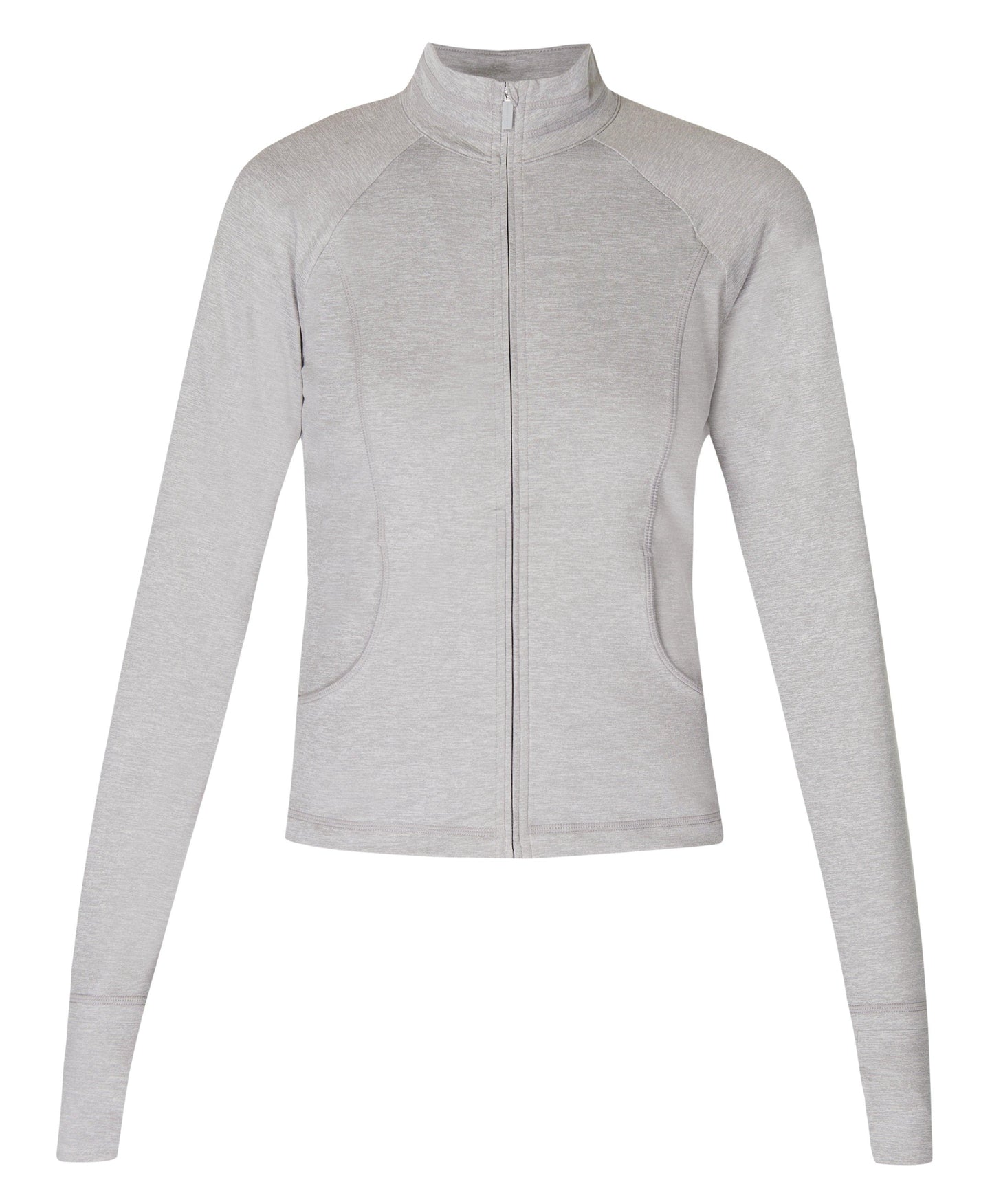 All Day Active Zip Up Sb9858b Light-Grey-Marl