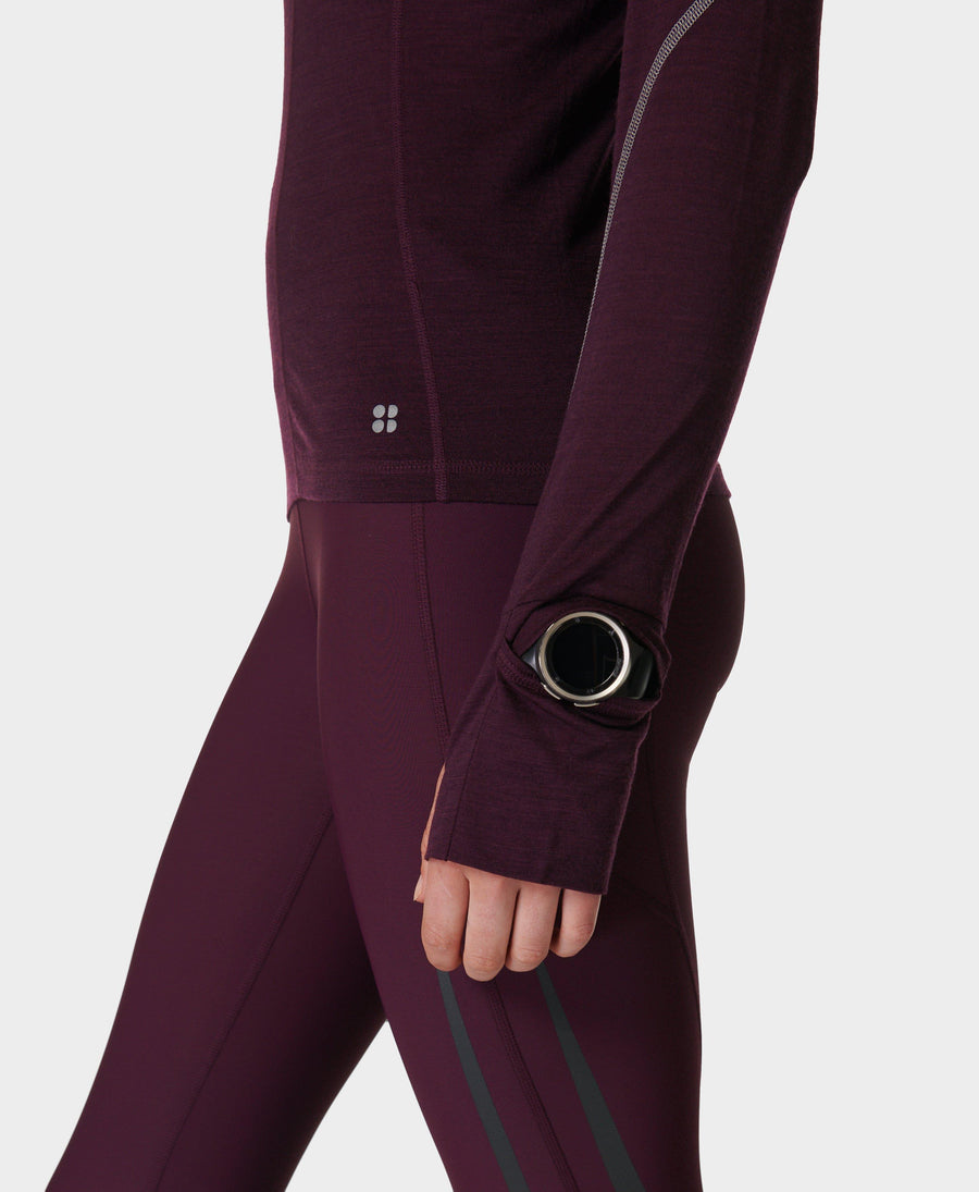 Streamline Merino Long Sleeve Sb9873 Midnight-Cherry-Purp