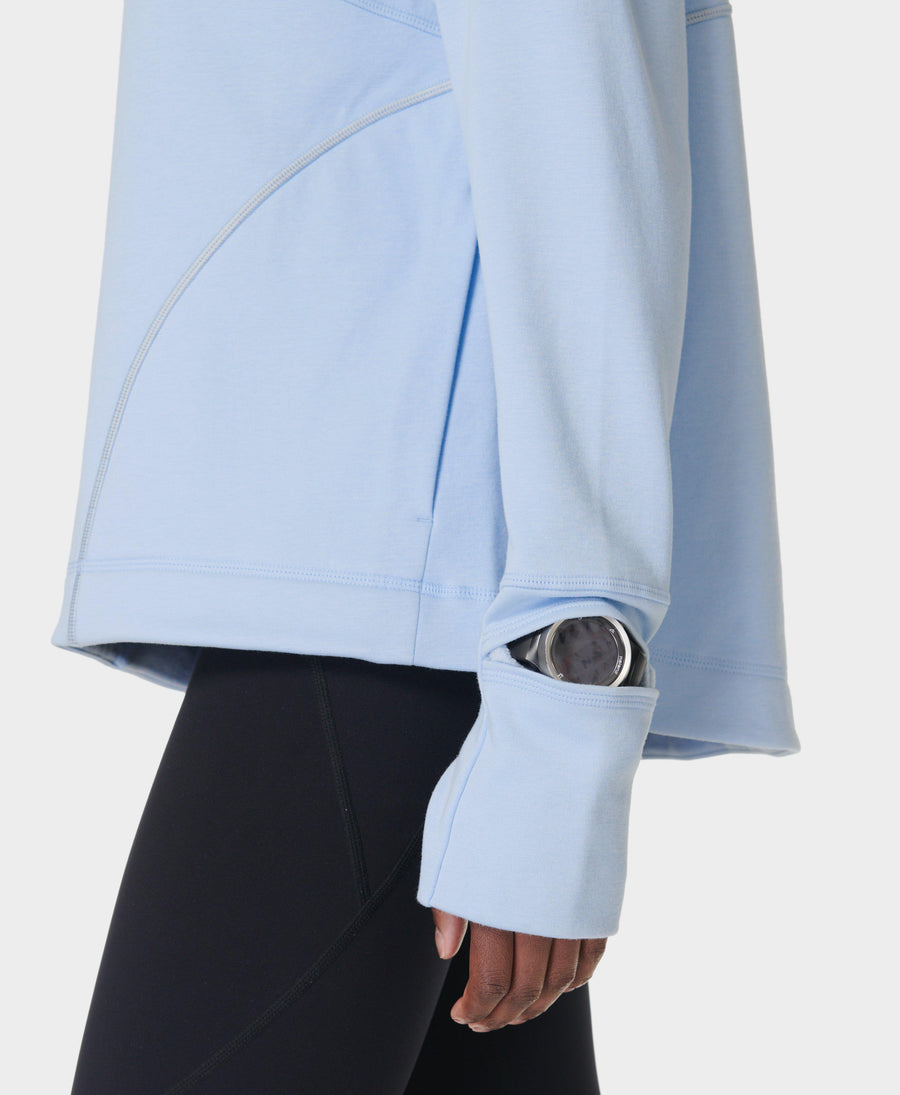 Tempo Train Hoodie Sb9917 Breeze-Blue