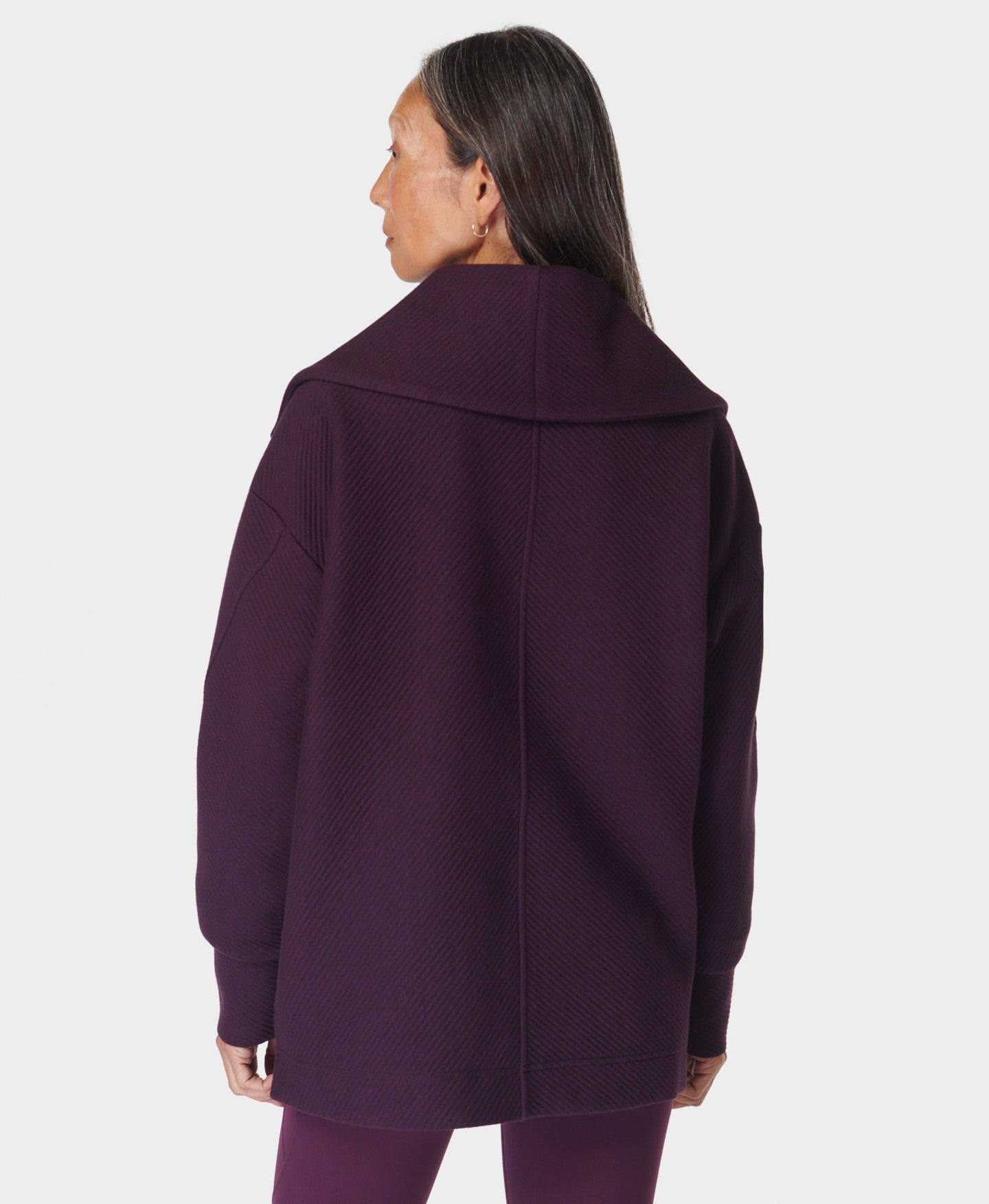 Radiant Half Zip Sweatshirt Sb9938 Midnight-Cherry-Purp