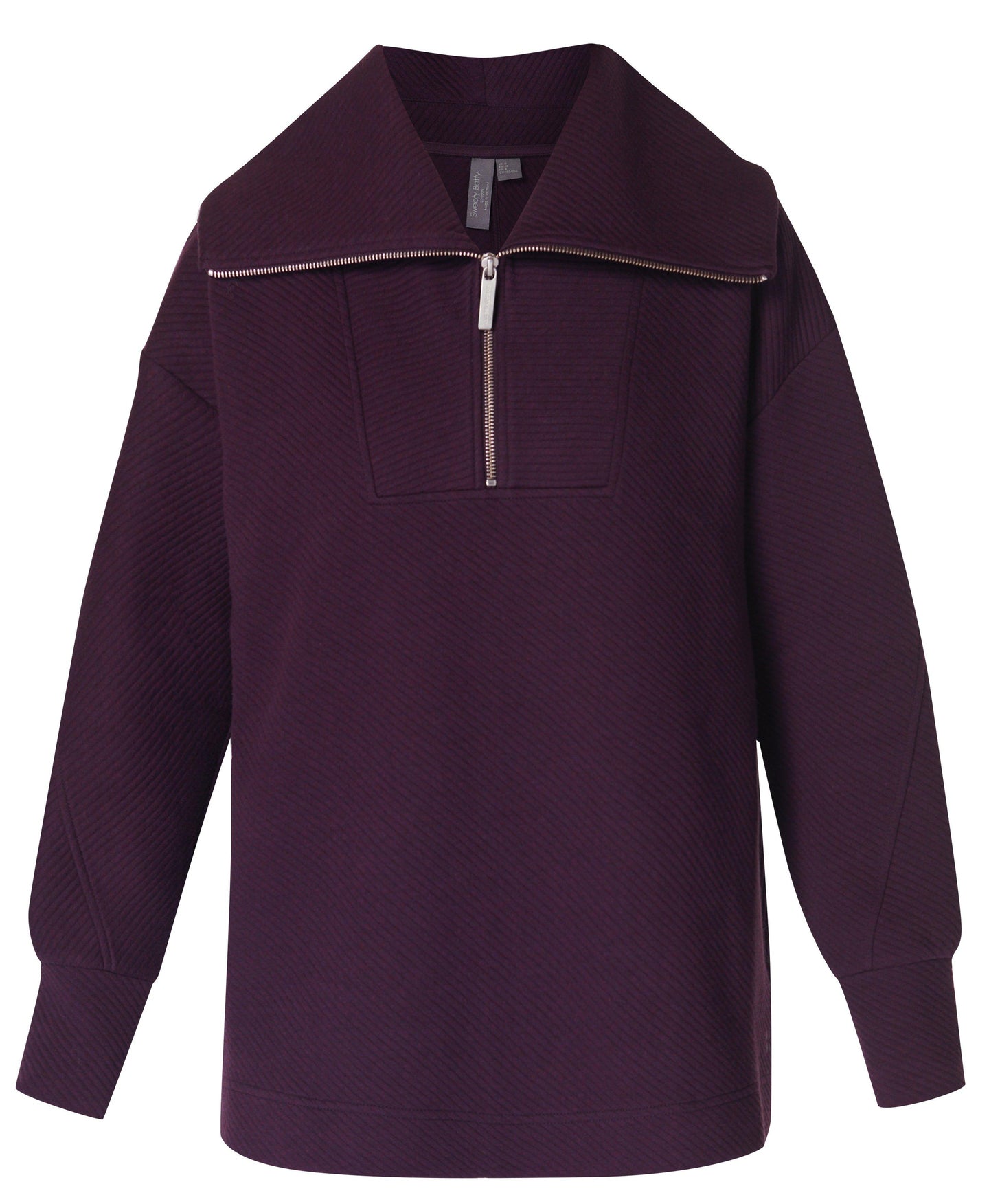 Radiant Half Zip Sweatshirt Sb9938 Midnight-Cherry-Purp