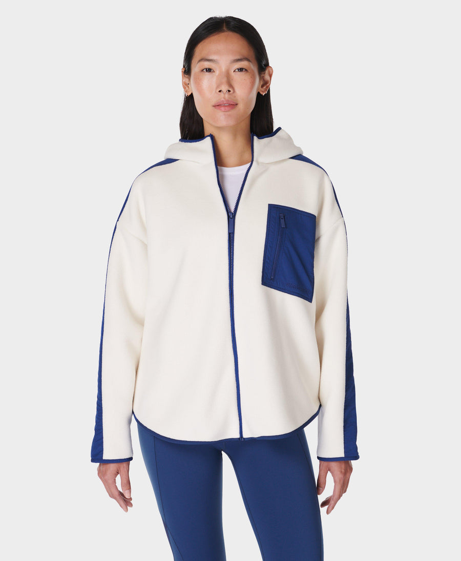 Roam Borg Zip Up Sb9942 Lilywhite-Fluxblue