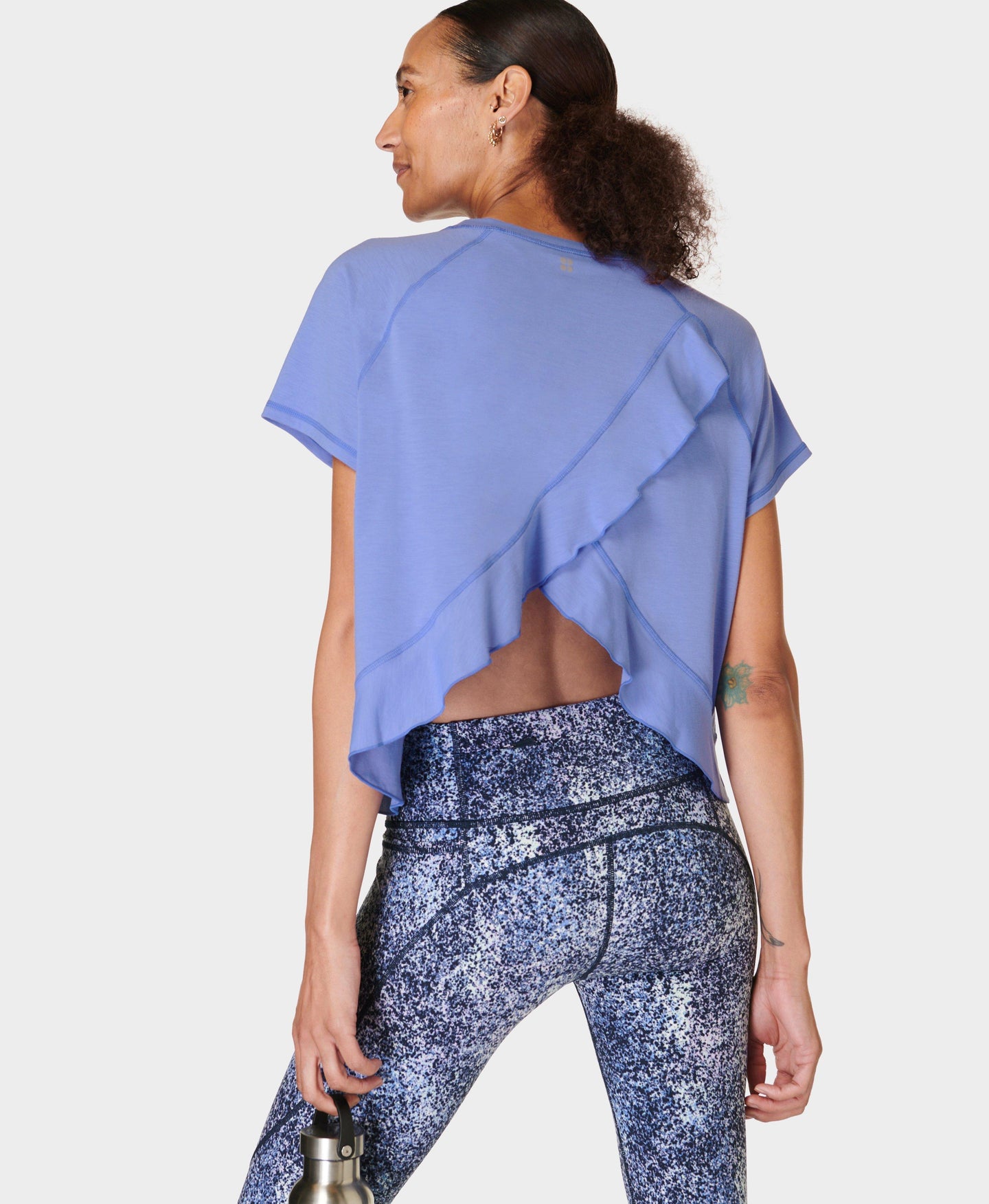 Breathe Easy Ruffle T-shirt Sb9954 Cornflower-Blue