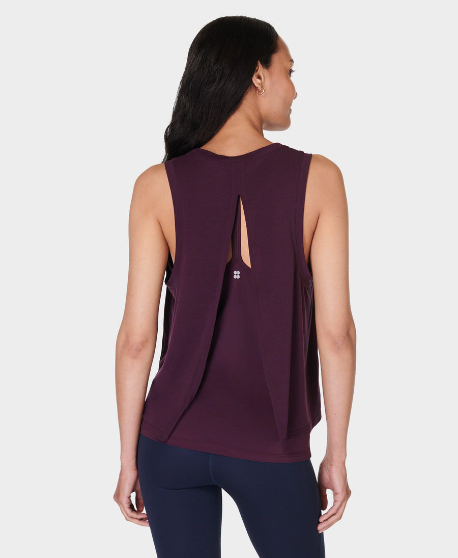 Soft Flow Double Up Bra Tank Sb9956 Midnight-Cherry-Purp