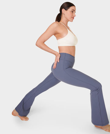 Glow Rib Flare Trousers Sb9959s Endless-Blue