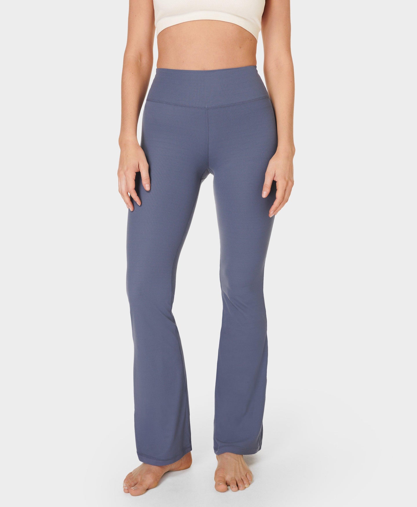 Glow Rib Flare Trousers Sb9959s Endless-Blue