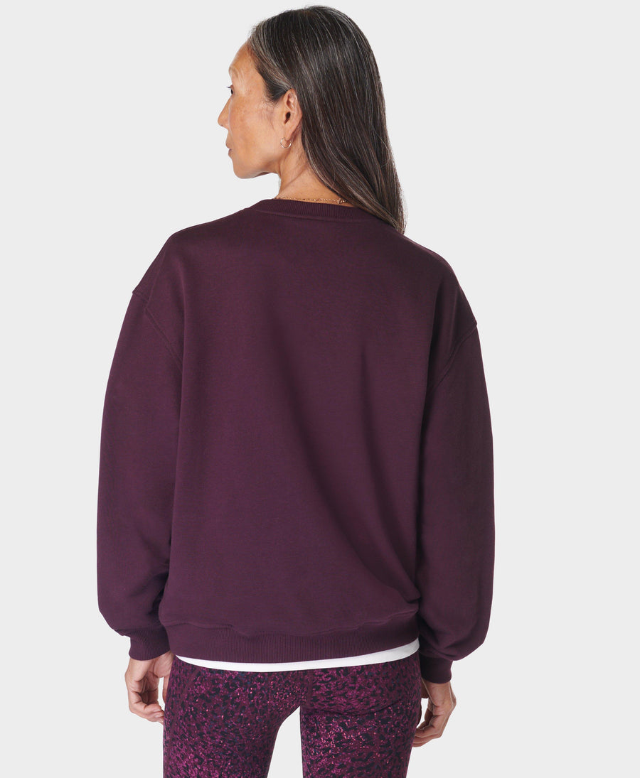 Revive Crew Neck Sweatshirt Sb9979 Midnight-Cherry-Purp