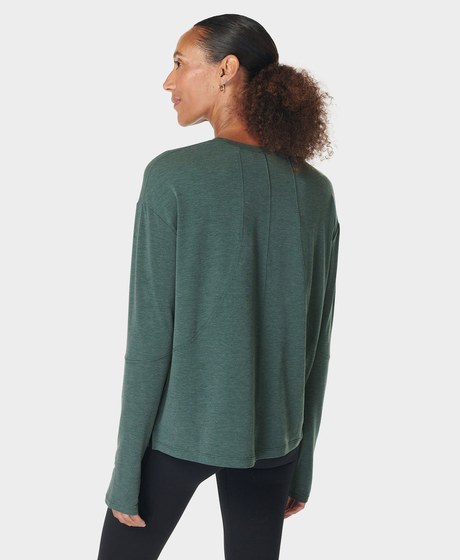 Soft Flow Studio Long Sleeve T Sb9989 Trek-Green