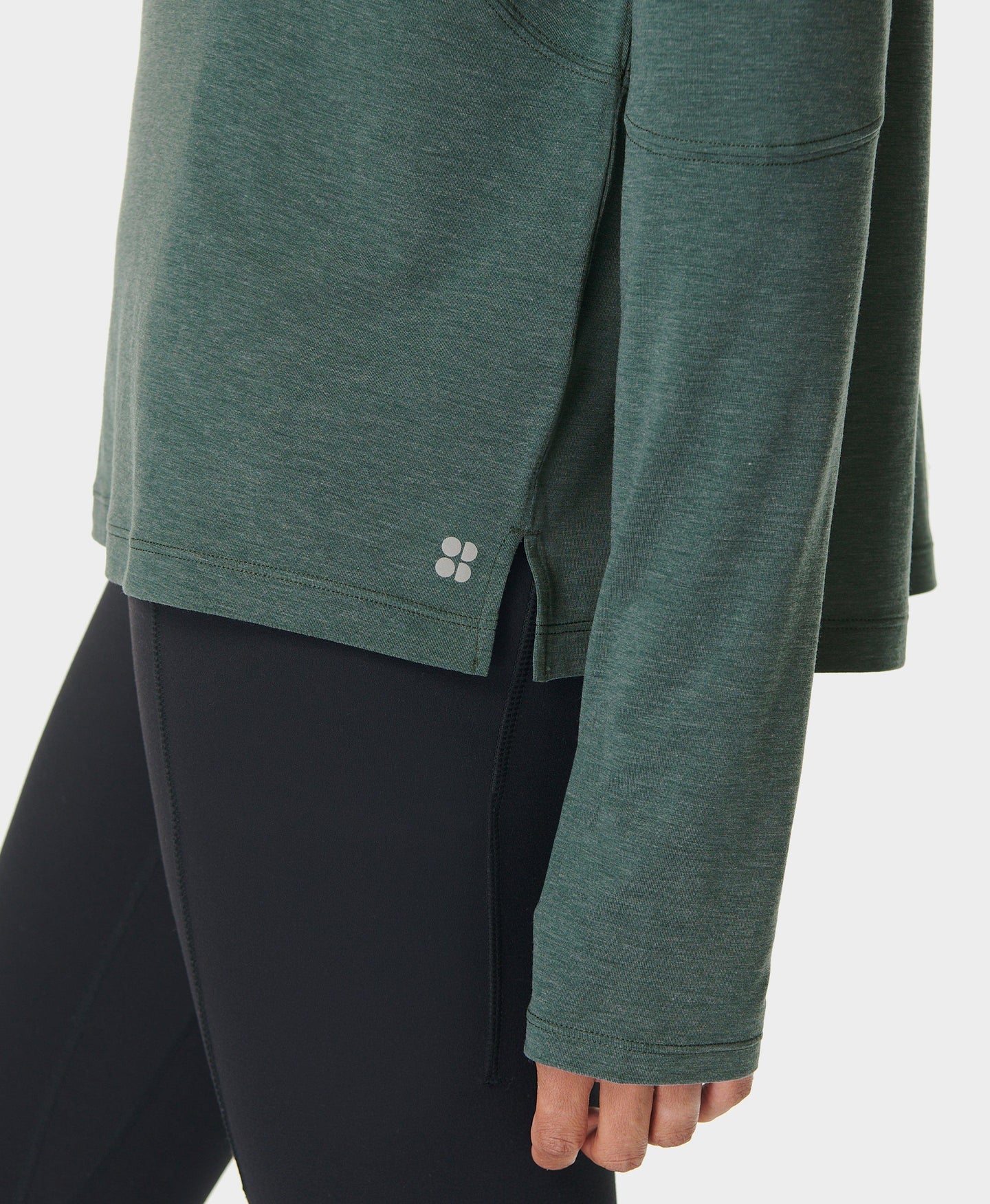 Soft Flow Studio Long Sleeve T Sb9989 Trek-Green