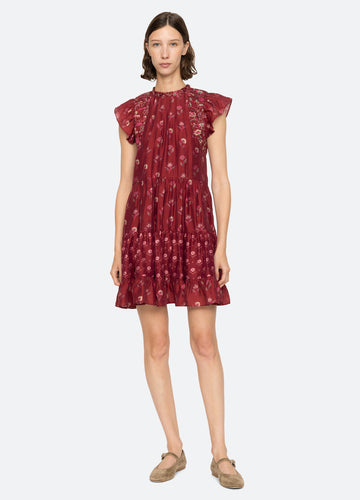 Dress Famke Print Flutt Aw24-103 Magenta