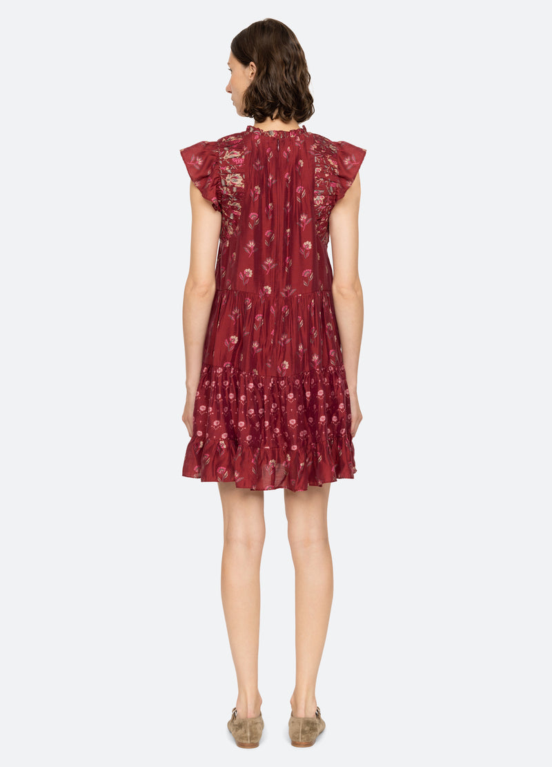 Dress Famke Print Flutt Aw24-103 Magenta