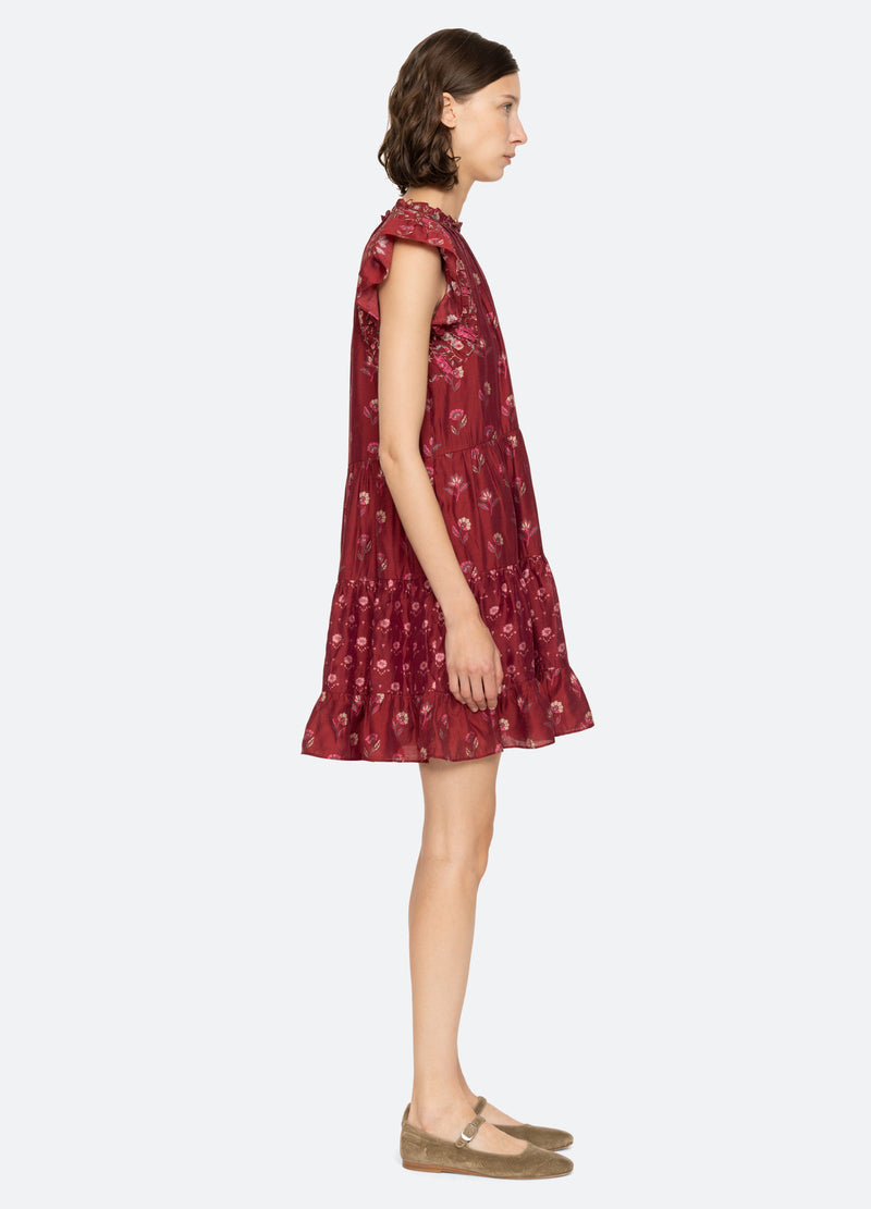 Dress Famke Print Flutt Aw24-103 Magenta