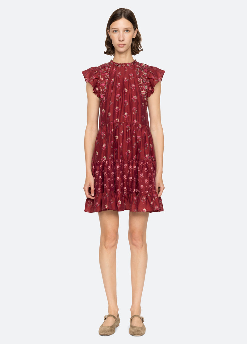 Dress Famke Print Flutt Aw24-103 Magenta