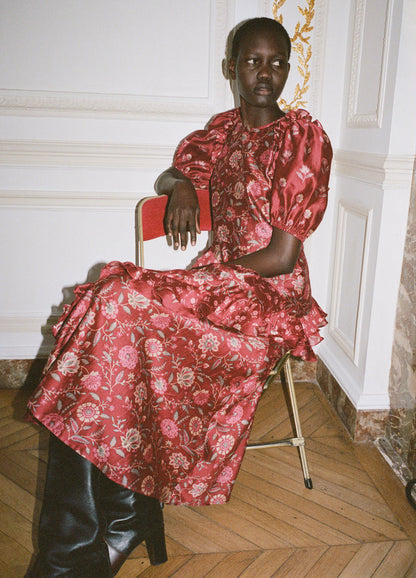 Dress Aw24-104 Magenta