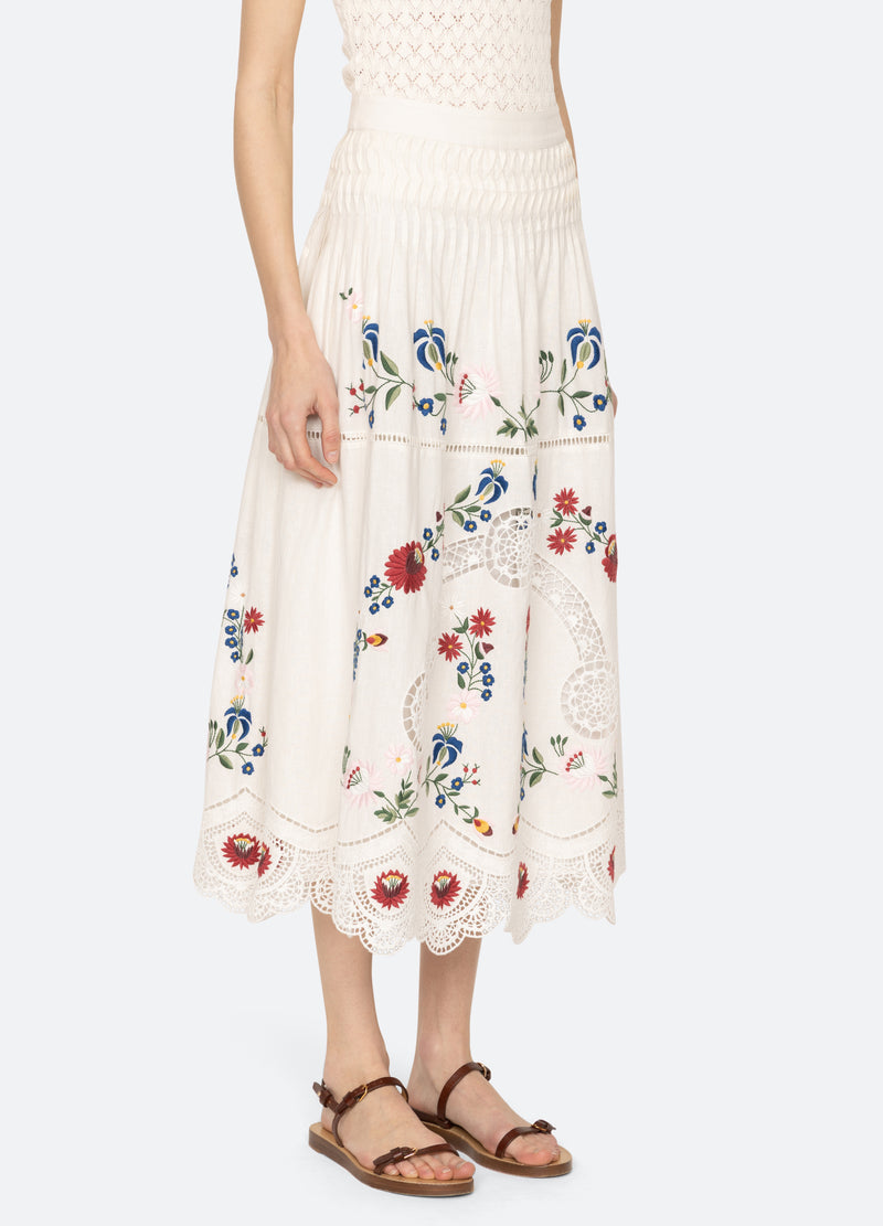 Skirt Pf25-048 Cream