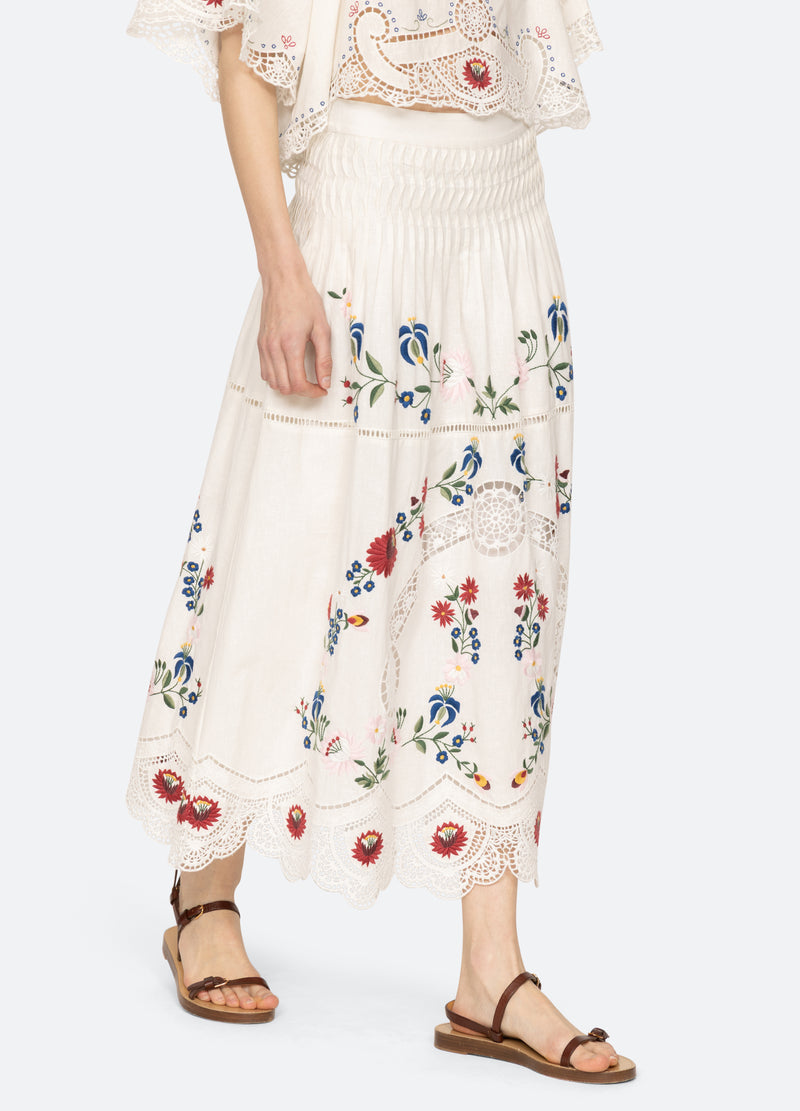 Skirt Pf25-048 Cream