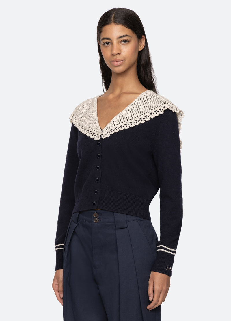 Cardigan Pf25-077 Navy