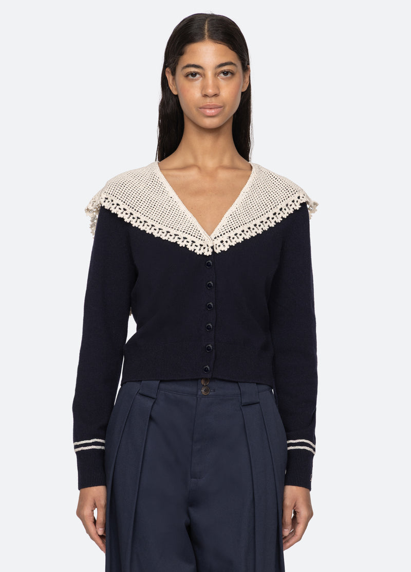 Cardigan Pf25-077 Navy