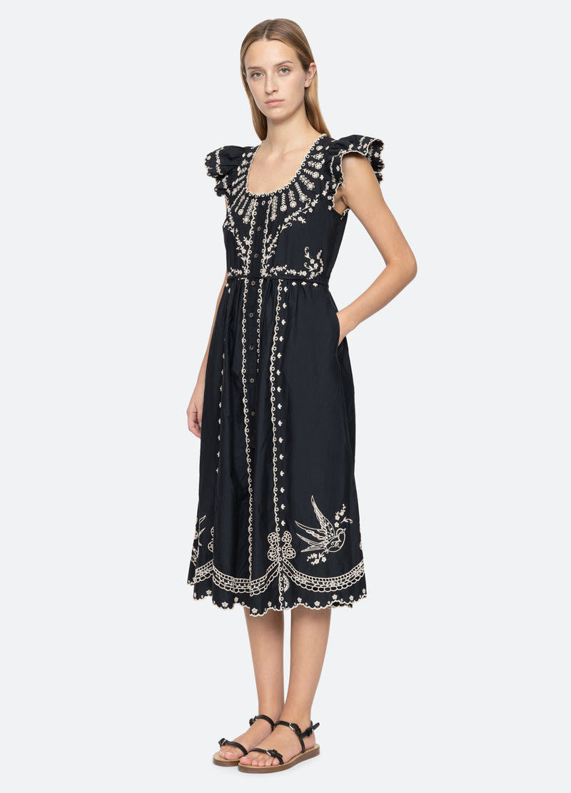 Dress Kingsley Embroide Rs25-094 Black