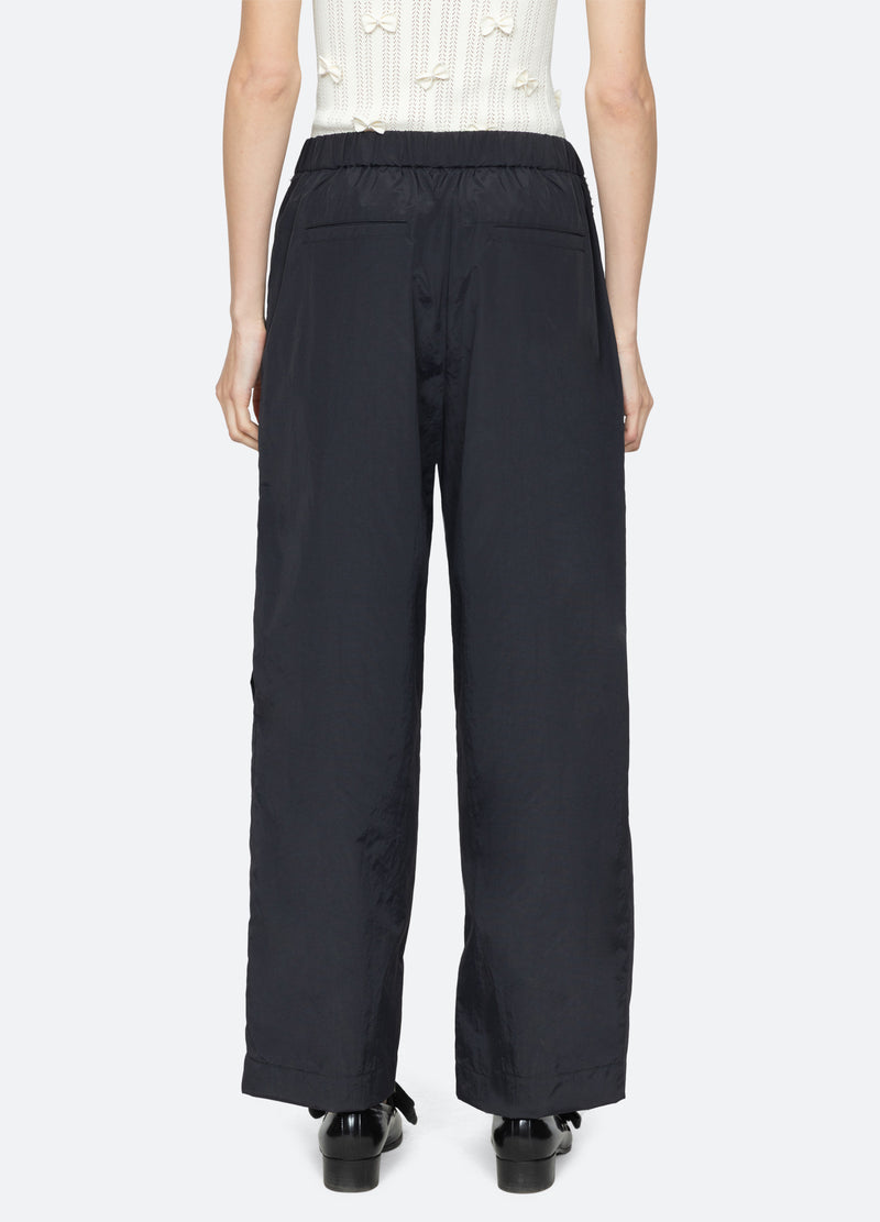 Sea New York Women's Alberta Pearl Windbreaker Pants 100% Nylon - Black