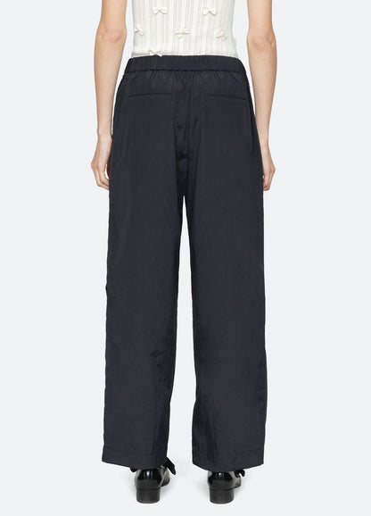 Sea New York Women's Alberta Pearl Windbreaker Pants 100% Nylon - Black