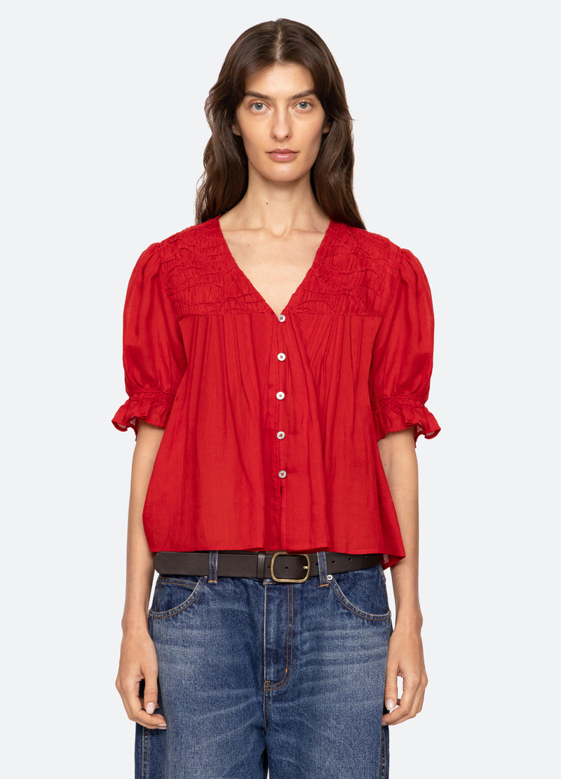 Blouse Rs26-038 Red