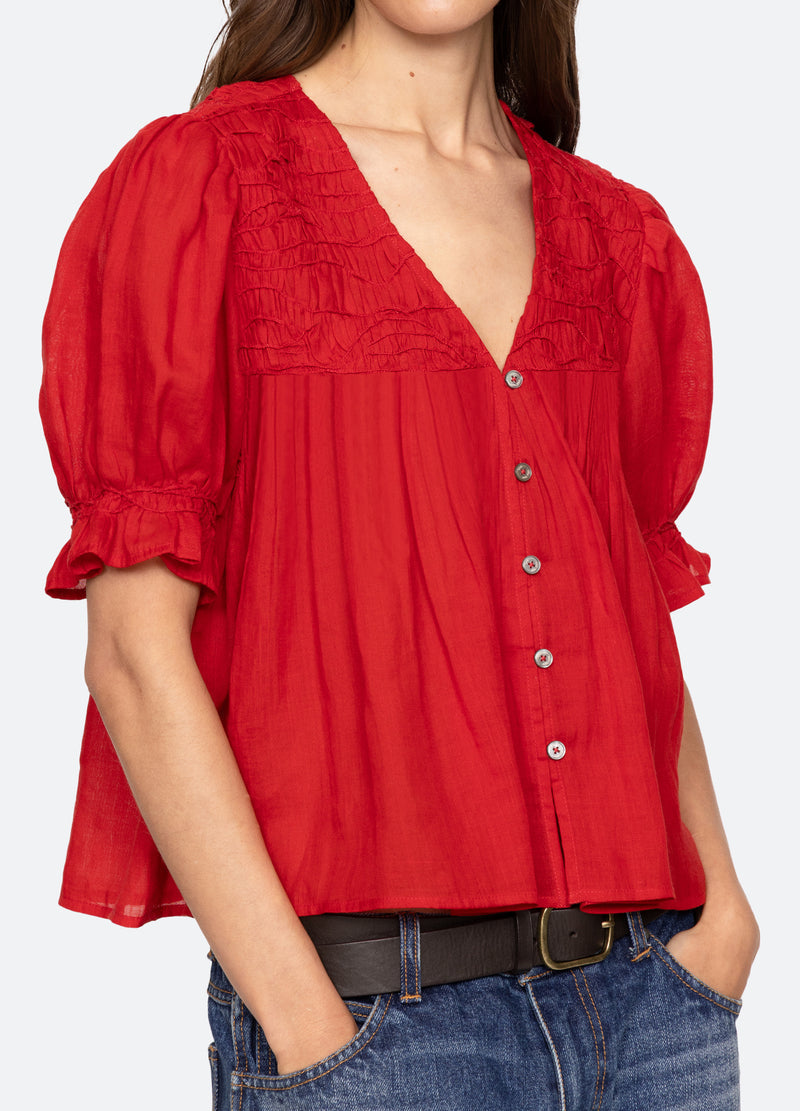 Blouse Rs26-038 Red