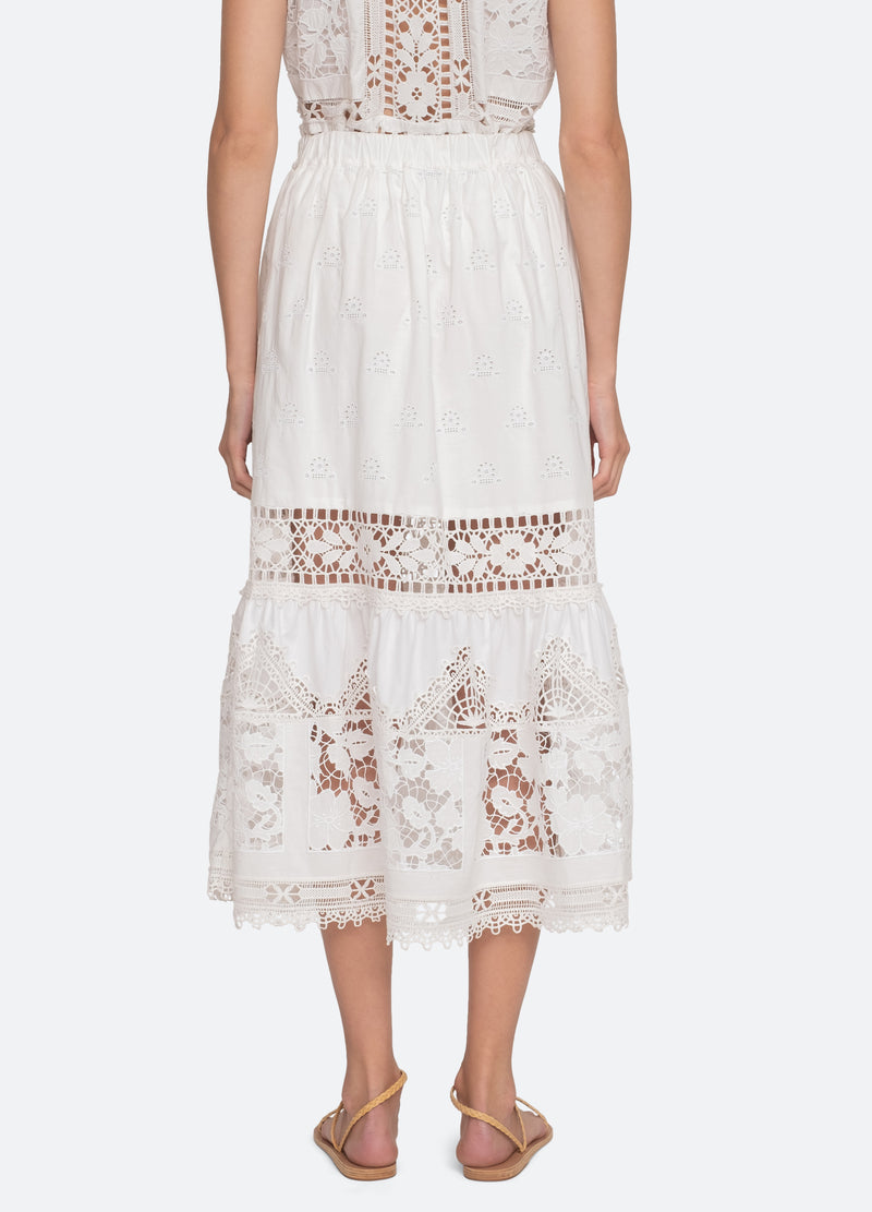 Skirt Joah Embroidery S Ss24-034 White