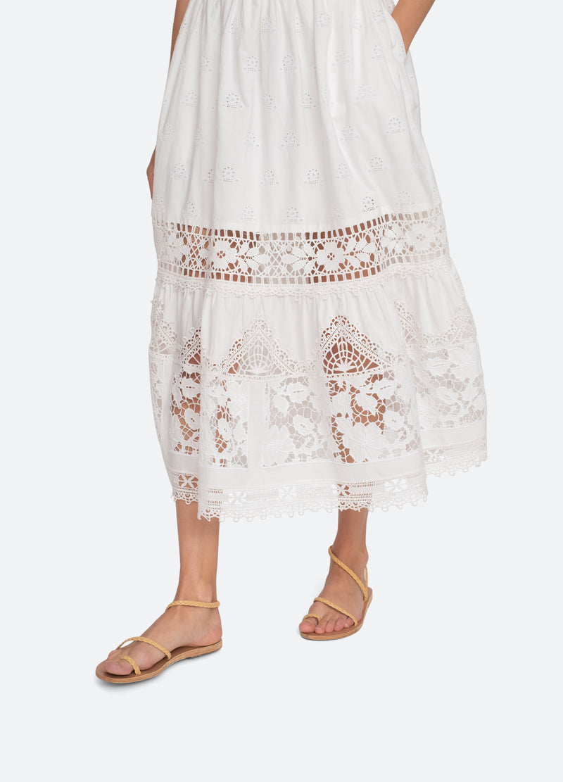 Skirt Joah Embroidery S Ss24-034 White