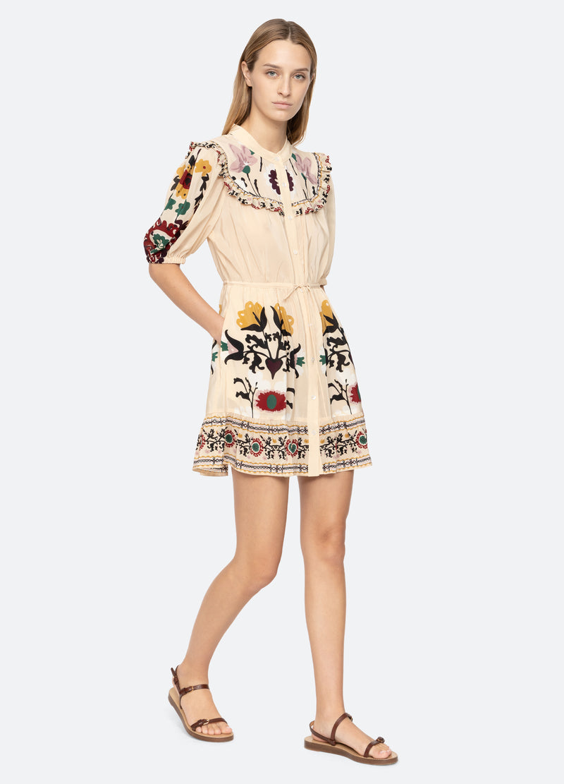 Dress Ss25-030 Cream