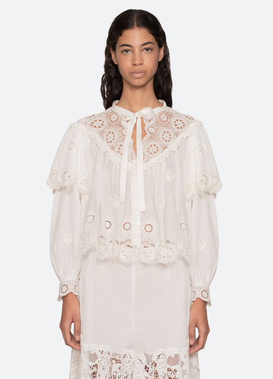 Blouse Ss26-044 Cream