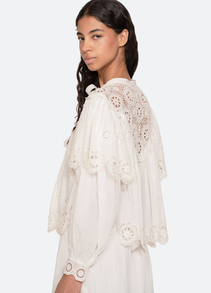 Blouse Ss26-044 Cream