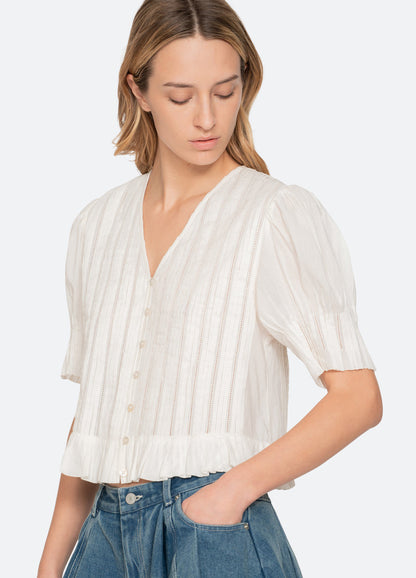 Blouse Ss26-051 White