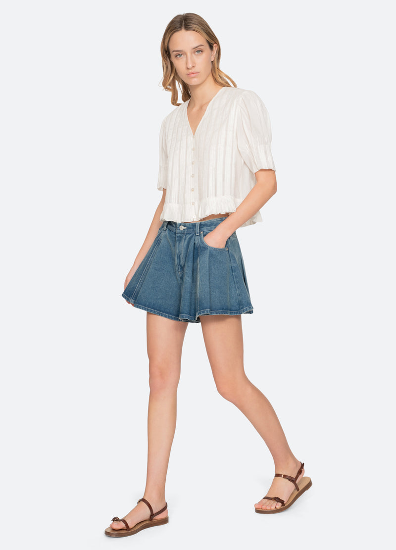 Blouse Ss26-051 White