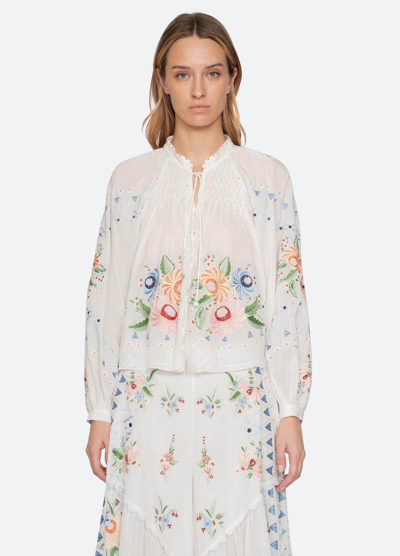 Blouse Ss26-099 Cream