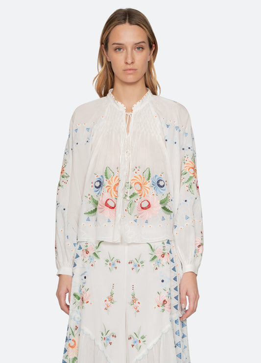 Blouse Ss26-099 Cream